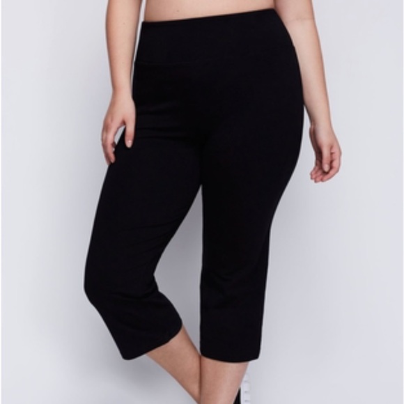 Livi Active Pants & Jumpsuits Livi Active Black Capris Plus Size